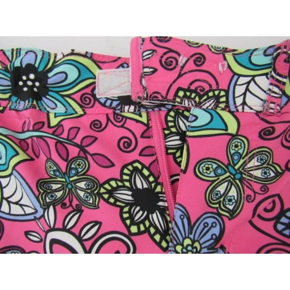 REI‎ Girls Shorts XL/18 EUC Bright Tropical Multi-Color Pink Floral Print